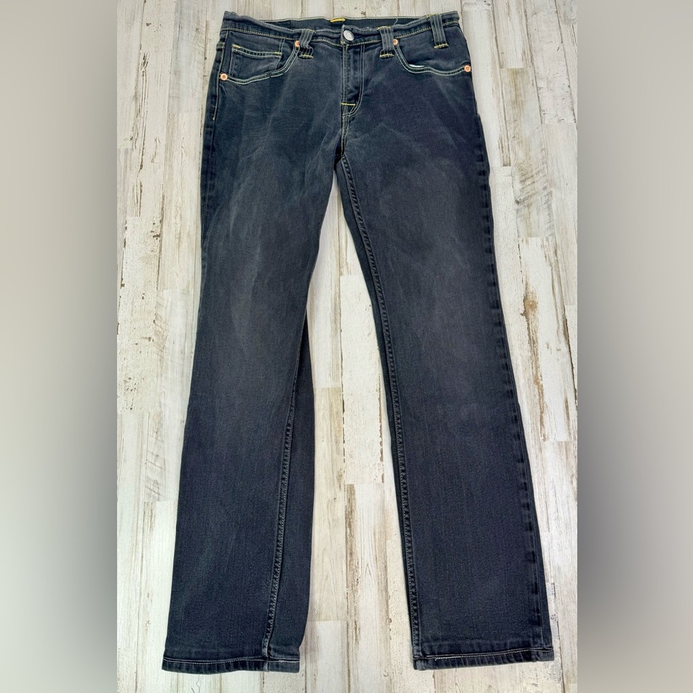 Levi’s Woman’s 541 Straight leg Denim black Jeans Stretch Comfort Size 34x32 - Picture 2 of 10